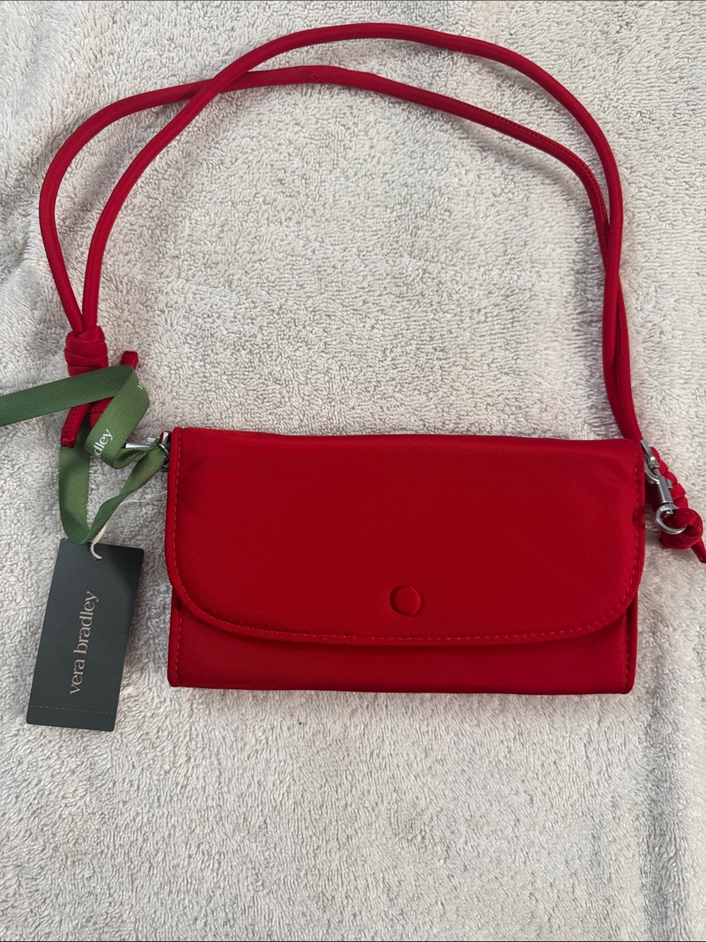 NWT Vera Bradley Red Crossbody Wallet Bag